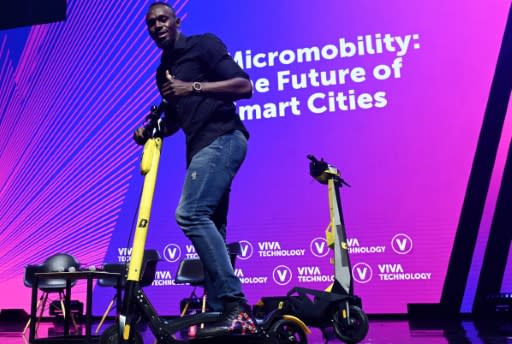 Jamaican Olympic sprinter Usain Bolt is pitching e-scooters now