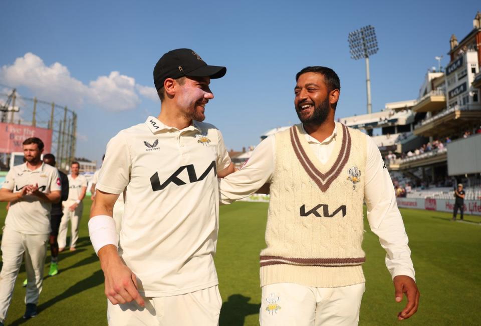 Familiar feeling: Surrey have won the County Championship title for the third year in a row (Getty Images for Surrey CCC)