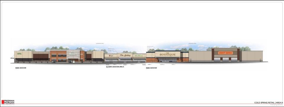 A strip mall proposed in Cold Spring, Kentucky includes a grocery store with