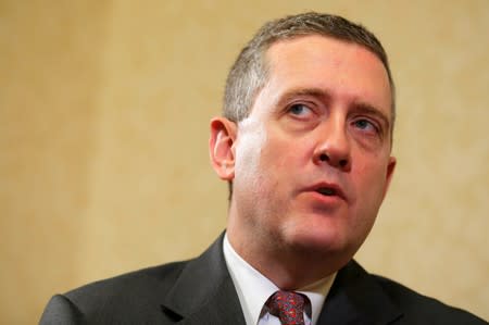 FILE PHOTO: James Bullard, President of the St. Louis Federal Reserve Bank, speaks during an interview with Reuters in Boston