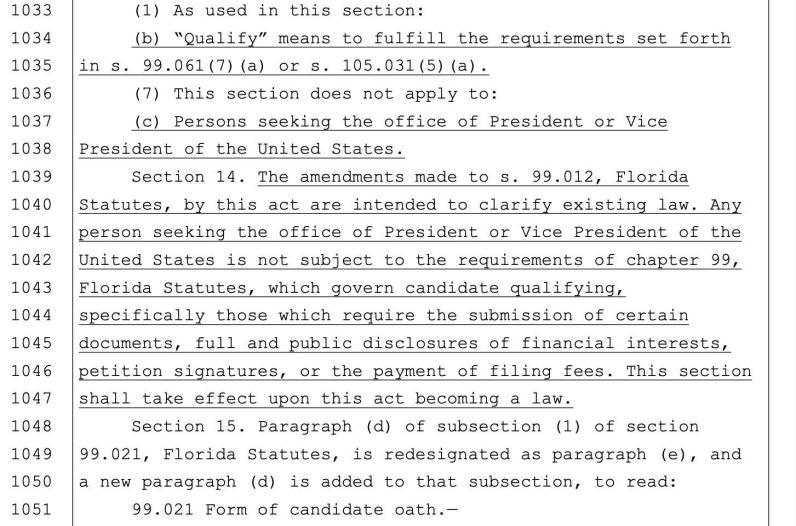 Screenshot of amendment to resign-to-run law.