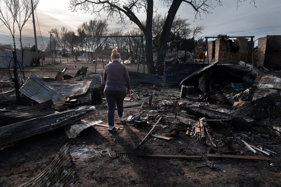 The wildfires in Texas have devastated homes in the Panhandle (Getty Images)