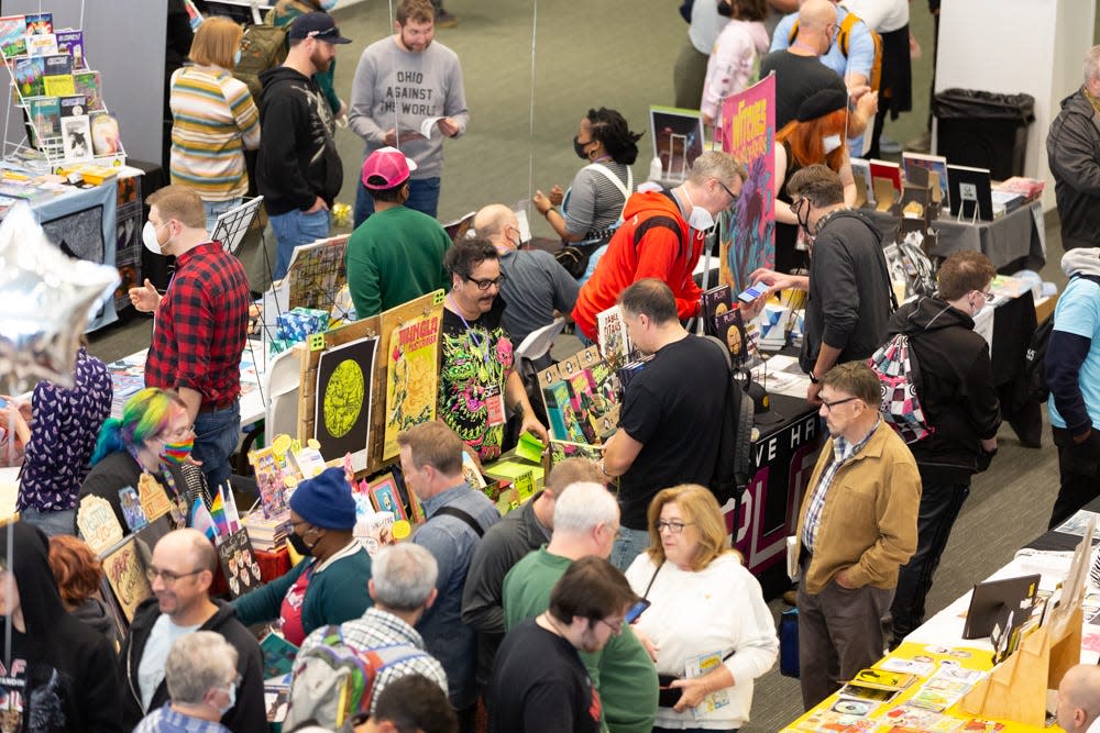 Attendees gather at a previous Cartoon Crossroads Columbus expo.