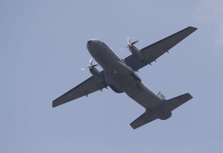 A Turkish Air Force C-160D Transall transport aircraft takes off from Incirlik airbase in the southern city of Adana, Turkey, July 26, 2015. REUTERS/Murad Sezer