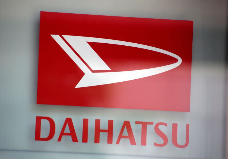 FILE PHOTO: Daihatsu Motors logo is seen at its showroom in Tokyo