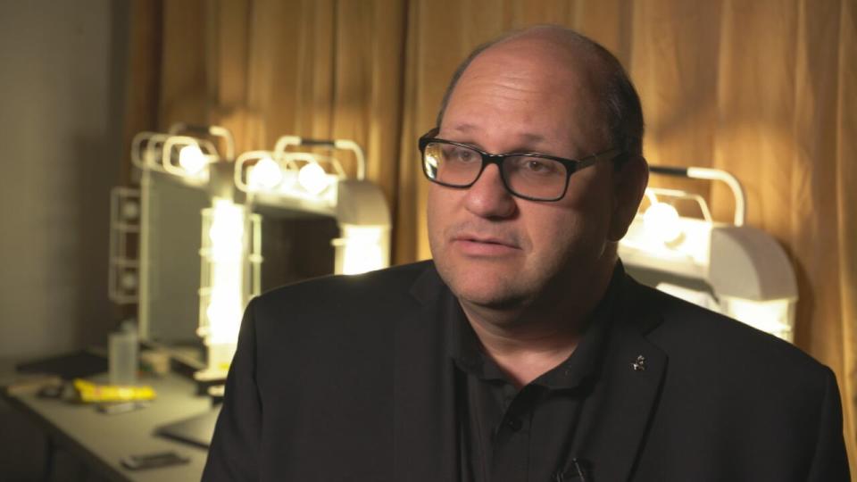 Michael Rubinoff, producing artistic director of the Canadian Music Theatre Project at Sheridan College, speaks to CBC News in Oakville, Ont., on Tuesday, February 12, 2020.