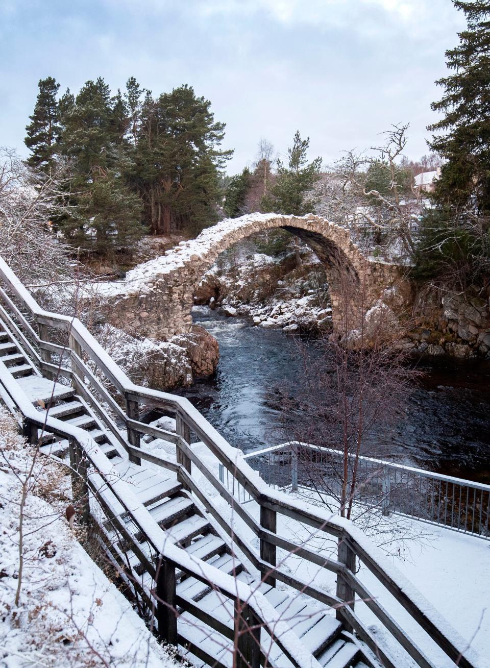 There was snow in the Cairngorms on Christmas EvePA