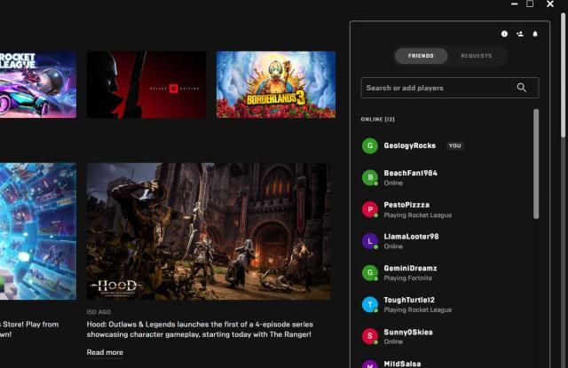 Epic Games Store to add party system with voice and text chat