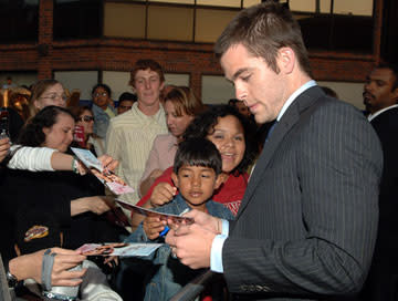 Chris Pine at the Los Angeles premiere of 20th Century Fox's Just My Luck