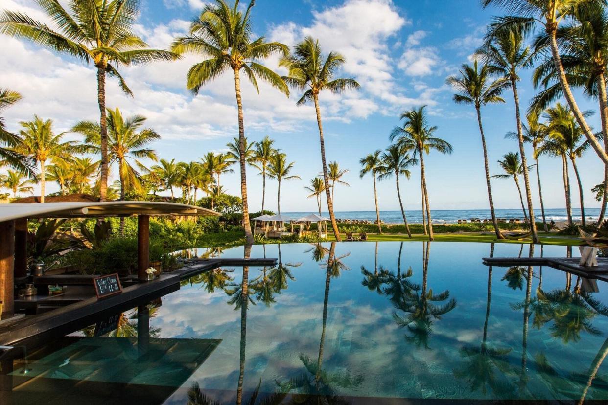 Palm Grove Pool at the Four Seasons Resort Hualalai, Kailua-Kona, Hawaii