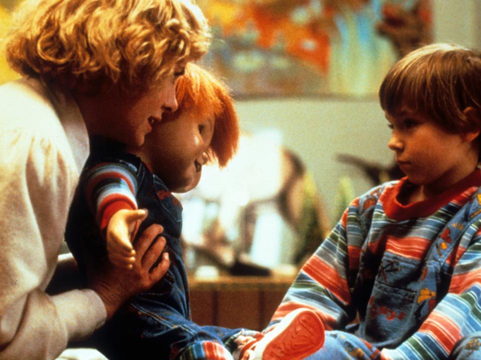 Catherine Hicks and Alex Vincent in "Child's Play."