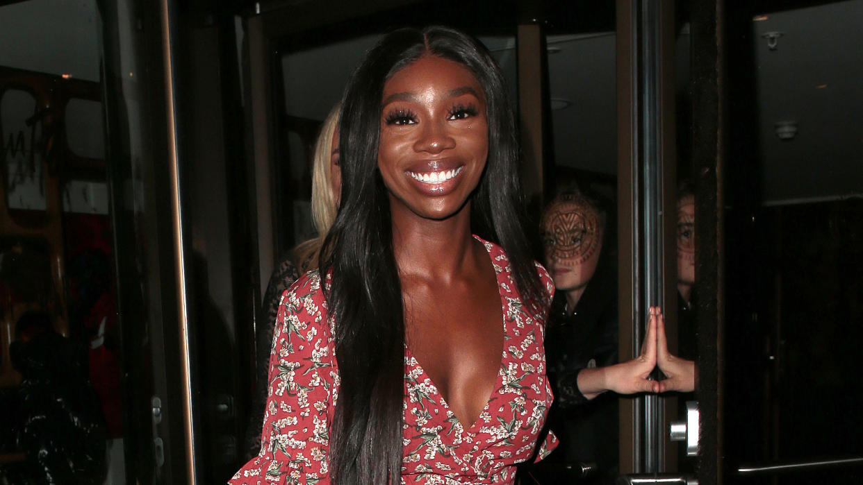 Yewande Biala leaves Ella Canta restaurant in London.