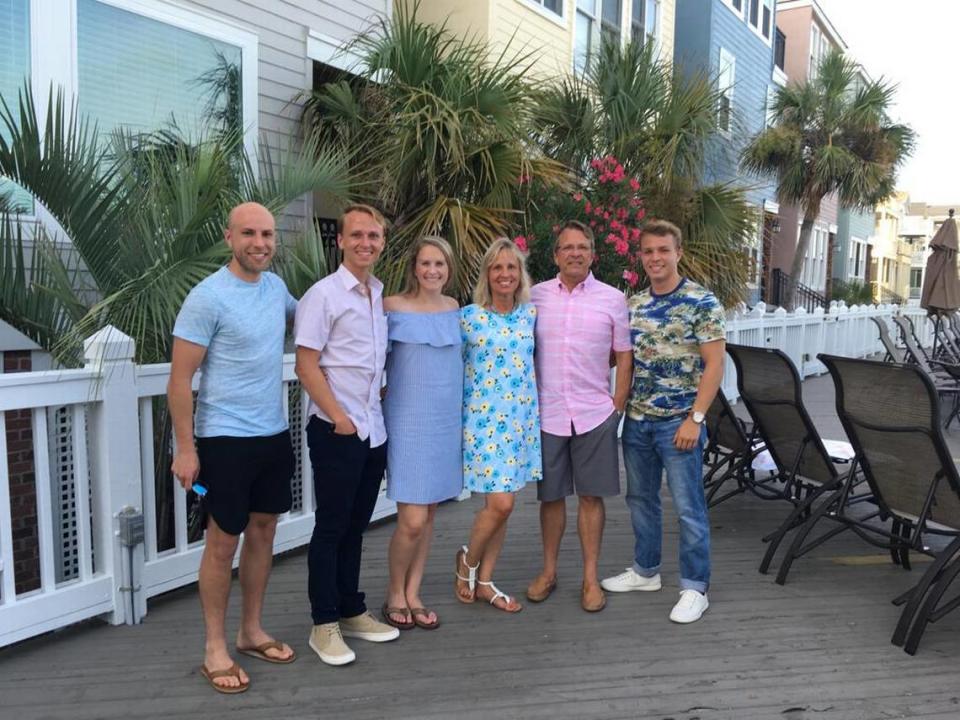 The Zimmerman family, from left: Michael Jr., Tyler, Taylor, Donna, Mike Sr. and Nelson.