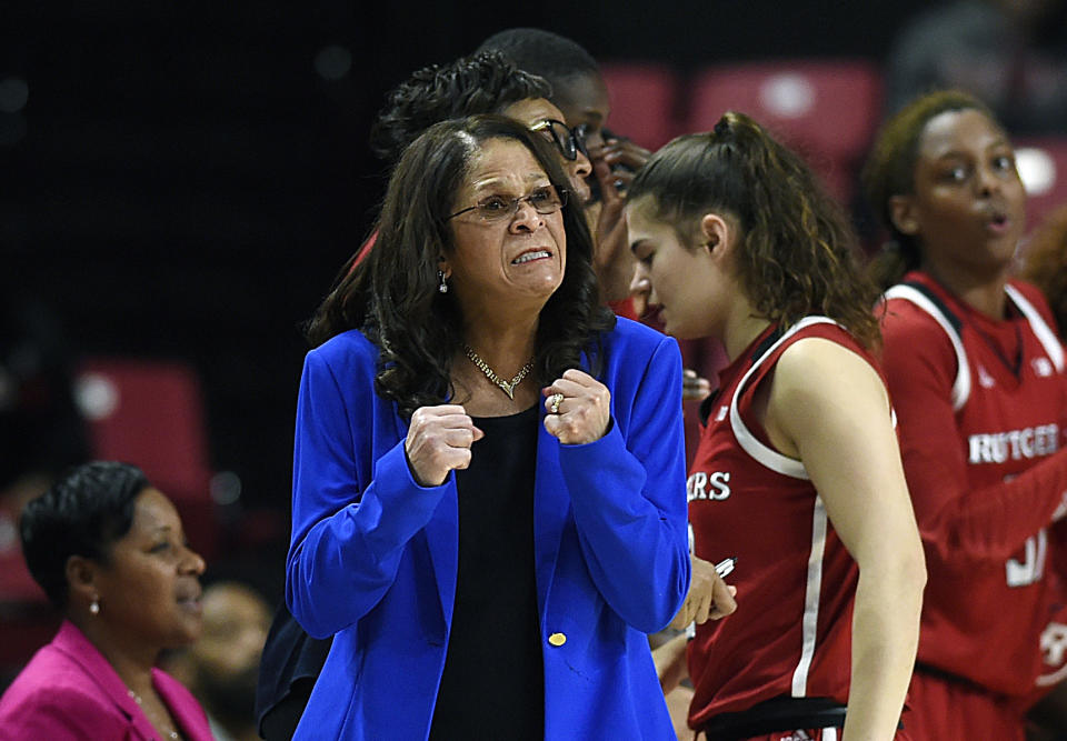 C. Vivian Stringer learned to reset her routine and found a healthier off-the-court balance. (AP Photo/Gail Burton, File)