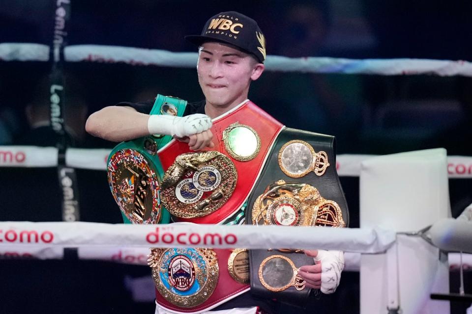 The best fighter in the world? Inoue is now a two-weight undisputed champion (AP)
