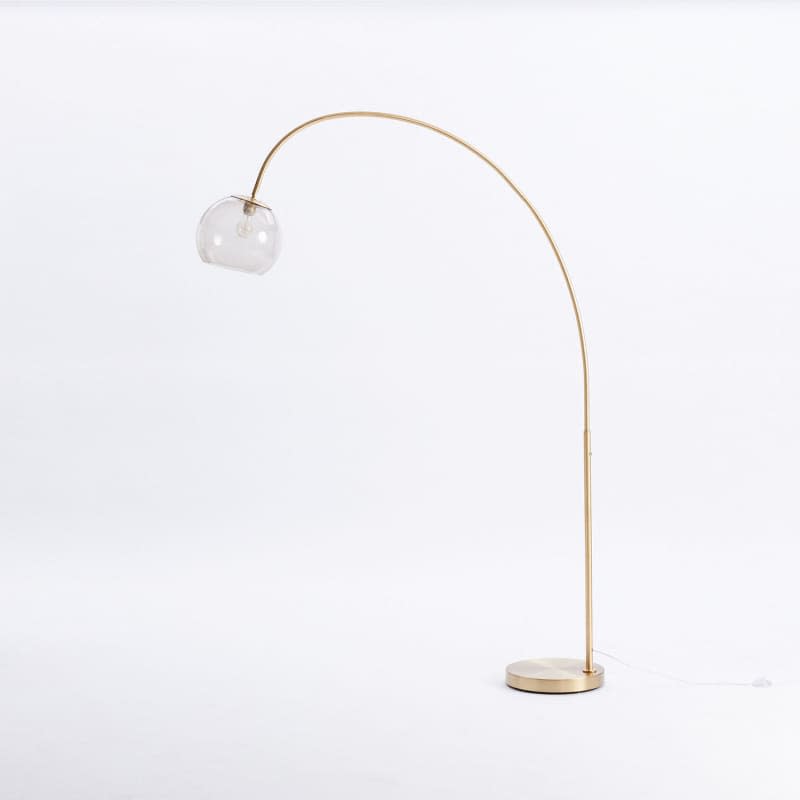 Overarching Acrylic Shade Floor Lamp