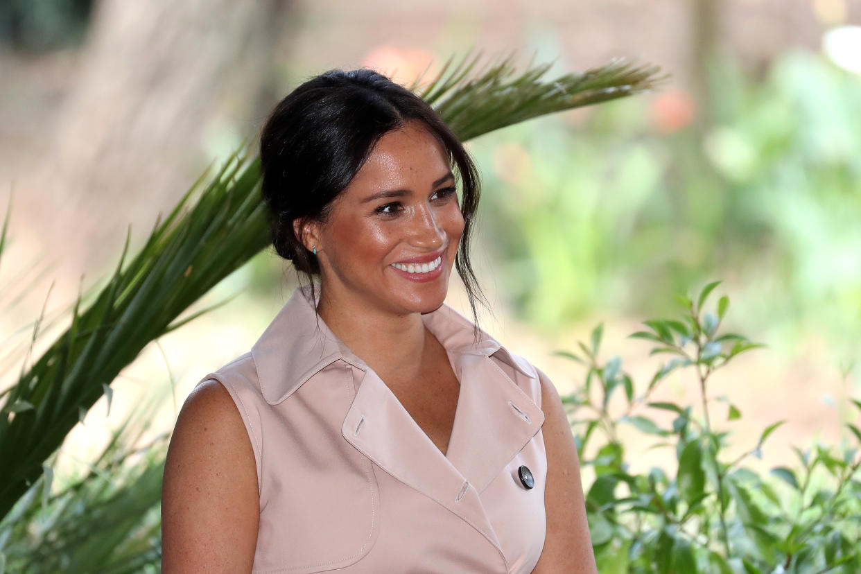 JOHANNESBURG, SOUTH AFRICA - OCTOBER 02: Meghan, Duchess of Sussex attends a Creative Industries and Business Reception on October 02, 2019 in Johannesburg, South Africa.   (Photo by Chris Jackson/Getty Images)