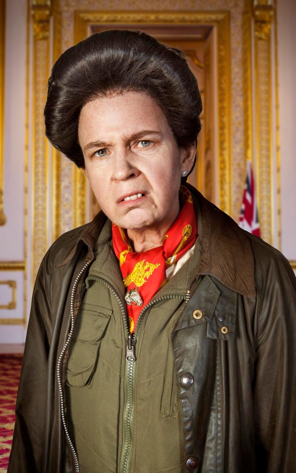 Vicki Pepperdine as Princess Anne - Credit: Channel 4