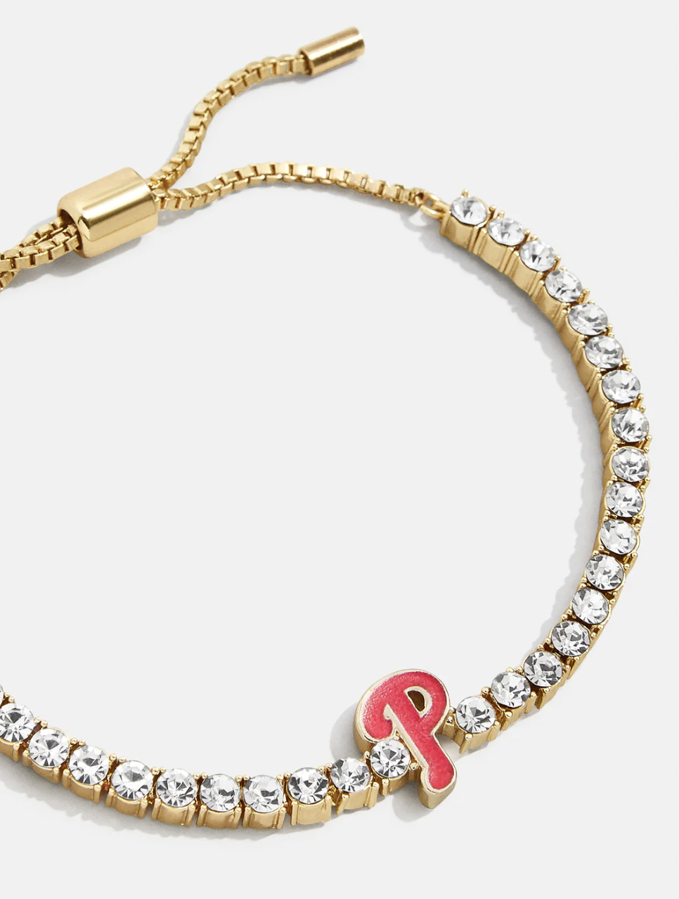 <p><a href="https://go.redirectingat.com?id=74968X1596630&url=https%3A%2F%2Fwww.baublebar.com%2Fproducts%2Fphiladelphia-phillies-tennis-bracelet&sref=https%3A%2F%2Fwww.thepioneerwoman.com%2Ffashion-style%2Fa60384017%2Fbaublebar-mlb-collection%2F" rel="nofollow noopener" target="_blank" data-ylk="slk:Shop Now;elm:context_link;itc:0;sec:content-canvas" class="link rapid-noclick-resp">Shop Now</a></p><p>BaubleBar MLB Gold Tennis Bracelet</p><p>baublebar.com</p><p>$48.00</p>