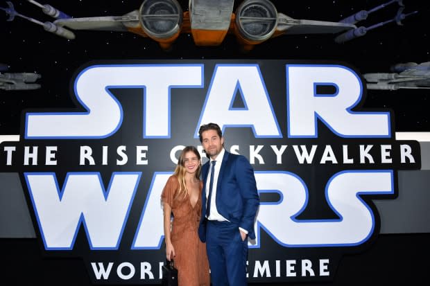 Lindsay Rae Hofmann and Scott Speedman arrive for the World Premiere of "<a href="https://parade.com/393857/lharris-2/20-of-the-most-epic-star-wars-quotes-of-all-time/" rel="nofollow noopener" target="_blank" data-ylk="slk:Star Wars;elm:context_link;itc:0;sec:content-canvas" class="link ">Star Wars</a>: The Rise of Skywalker", the highly anticipated conclusion of the Skywalker saga on Dec. 16, 2019, in Hollywood.<p><a href="https://www.gettyimages.com/detail/1194408090" rel="nofollow noopener" target="_blank" data-ylk="slk:Amy Sussman/Getty Images;elm:context_link;itc:0;sec:content-canvas" class="link ">Amy Sussman/Getty Images</a></p>