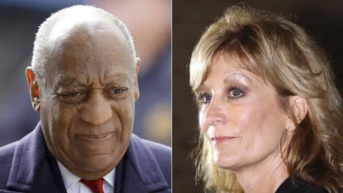 Bill Cosby (left) will again be the defendant in a sexual assault proceeding, this time a civil case in California. Judy Huth (right) alleges that in 1975 when she was 16, Cosby sexually assaulted her at the Playboy Mansion. (Photos: AP)