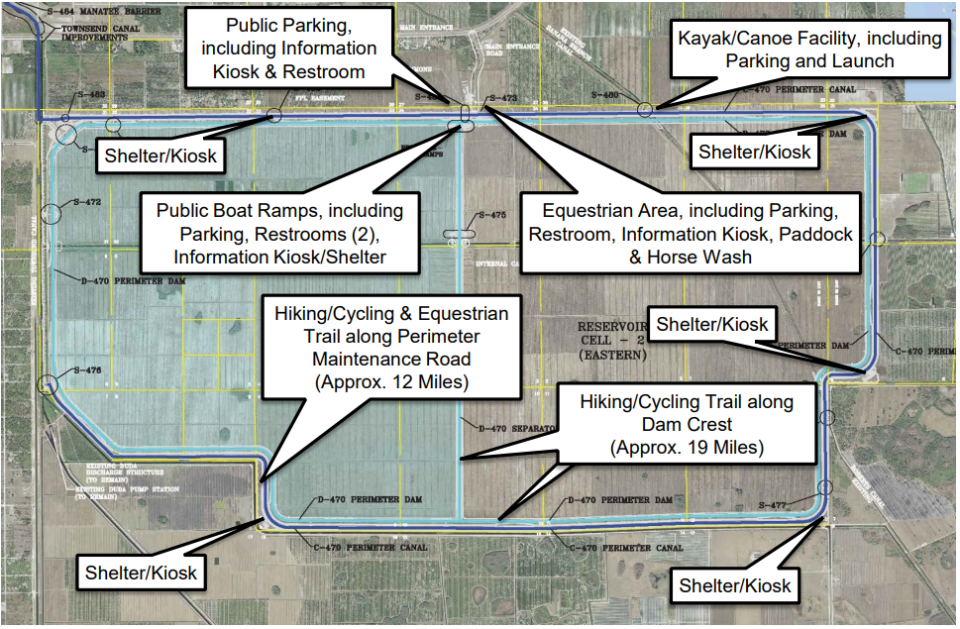 In the Know: The C-43 Reservoir will include recreational opportunities within the Unbuilt Triangle of Hendry and Lee counties. From public records research by Phil Fernandez.