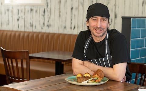 Chef Matt Davies at Greens in Didsbury - Credit: &nbsp;PAUL COOPER