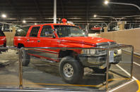 <p>This 1995 Ram 2500 pickup was converted into the Chevrolet Suburban-fighting SUV Dodge <strong>refused to build</strong> during the 1990s. This transformation was rare but not unheard of in America during the 1990s. The museum didn’t provide information about who performed the conversion and when.</p>