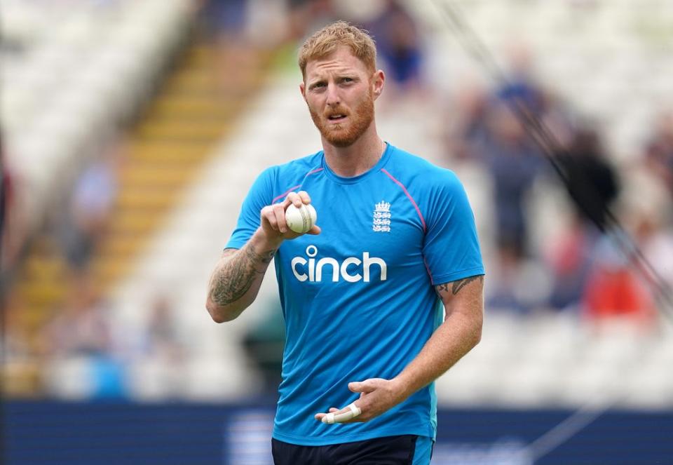 Ben Stokes is making progress with his recovery from a broken finger (Martin Rickett/PA) (PA Wire)