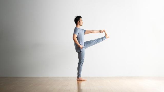 Intense Leg Stretch Pose Variation Hands To Ankles Head Chair Yoga