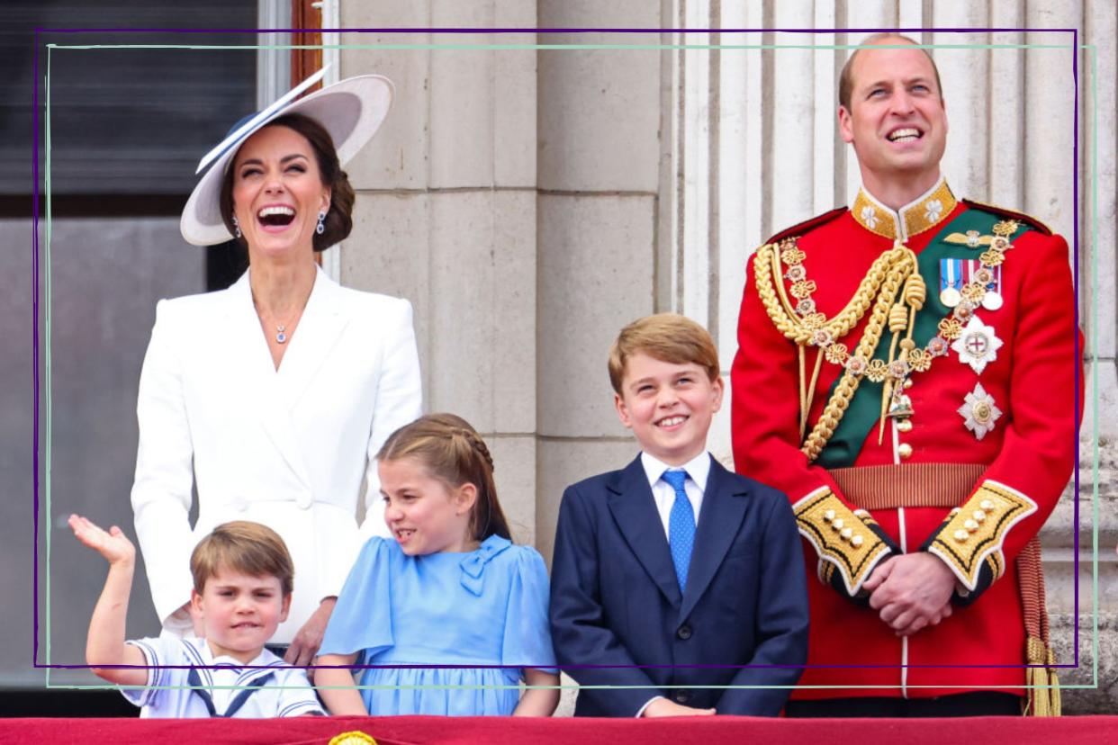  Prince William and Kate Middleton with Prince George, Charlotte and Louis. 