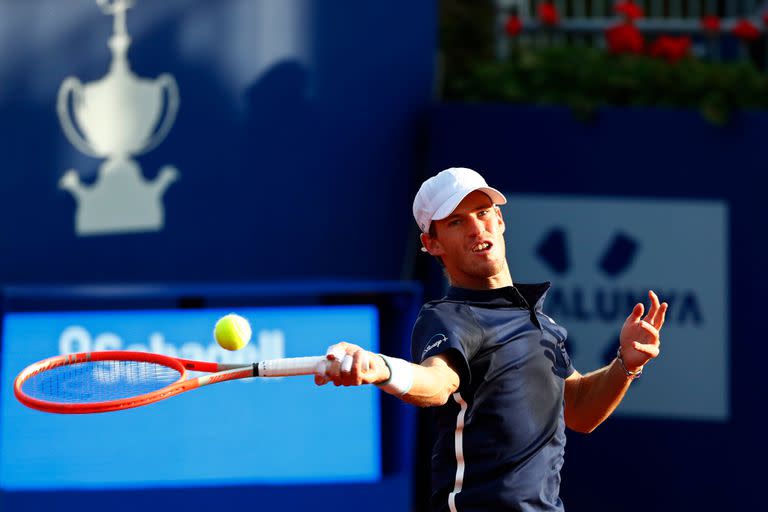 Diego Schwartzman durante su partido con Pablo Carreño Busta por los cuartos de final del Torneo de Conde de Godó