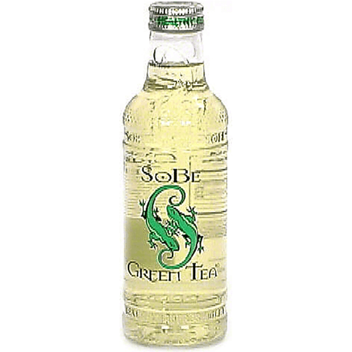 Old Glass bottle of SoBe Green Tea