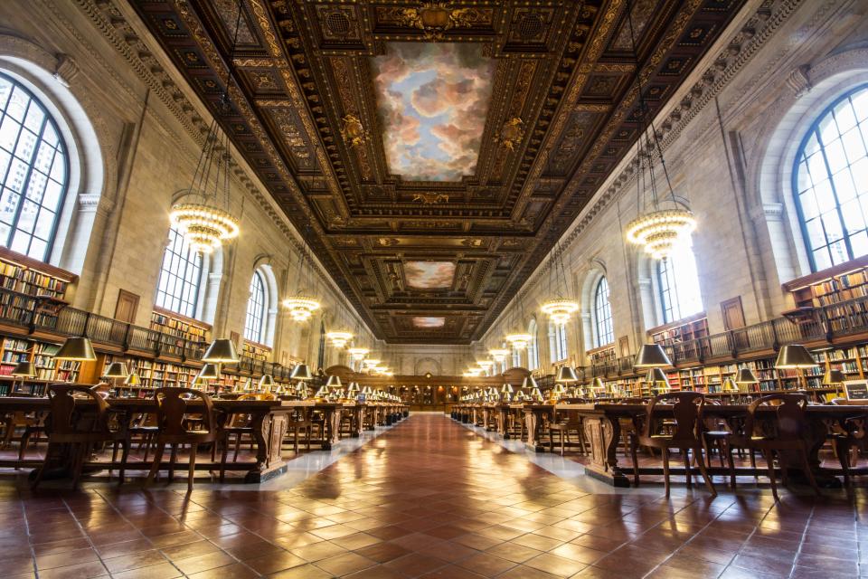 The main reading room at the 42nd Street library in New York City is a work of art.