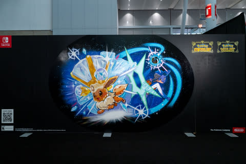 Nintendo of America unveiled a hand-painted mural featuring the 