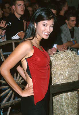 Kelly Hu at the Hollywood premiere of Touchstone's Shanghai Noon