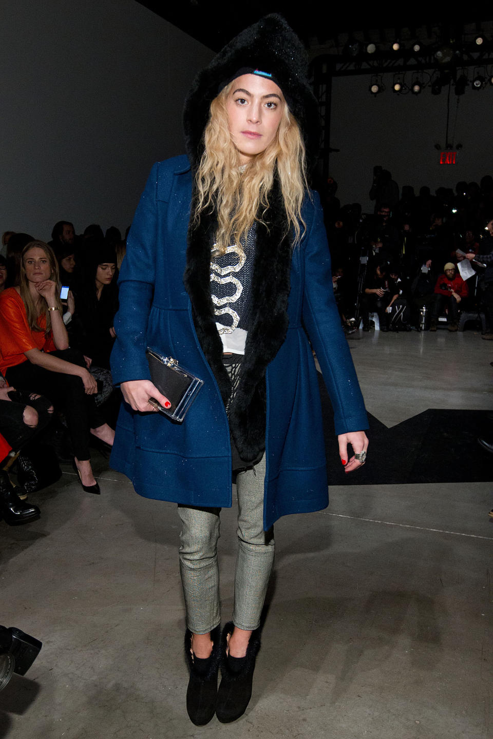 DJ Chelsea Leyland attends the Fall 2013 Helmut Lang Runway Show on Friday, Feb., 8, 2013 during Fashion Week in New York. (Photo by Dario Cantatore/Invision/AP)