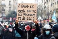 <p>Manifestation contre la loi de sécurité globale, samedi 5 décembre 2020 à Paris.</p>