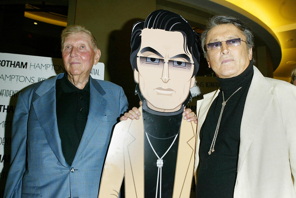 (L-R) Sumner Redstone and Robert Evans in 2003