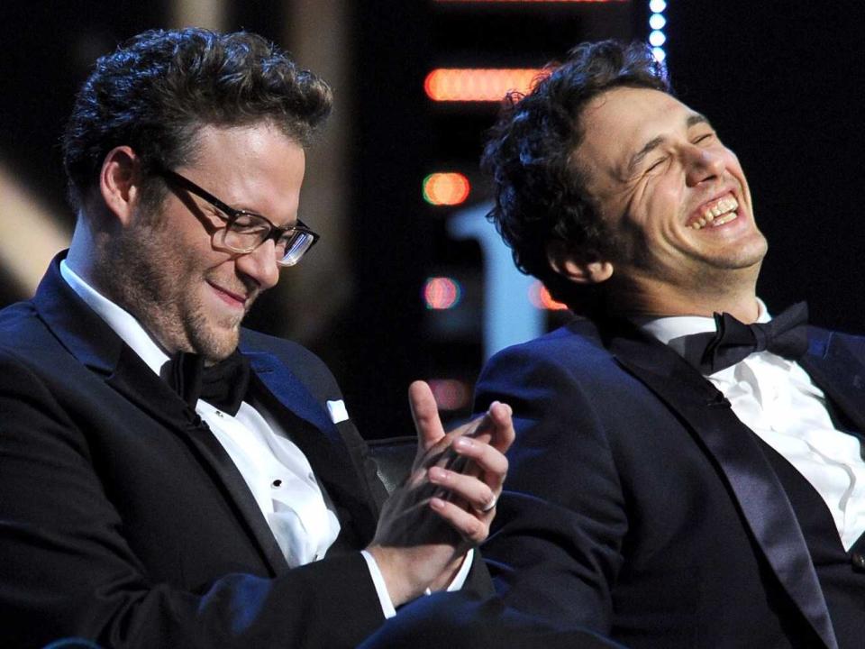 seth rogen james franco laughing