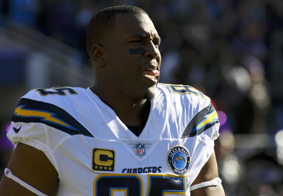 Veteran tight end Antonio Gates wants to return for his 17th season with the Chargers. (Photo by Mark Goldman/Icon Sportswire via Getty Images)