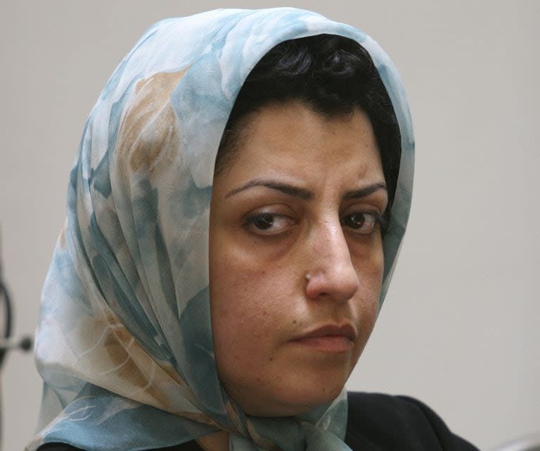 La destacada activista iraní de derechos humanos Narges Mohammadi 