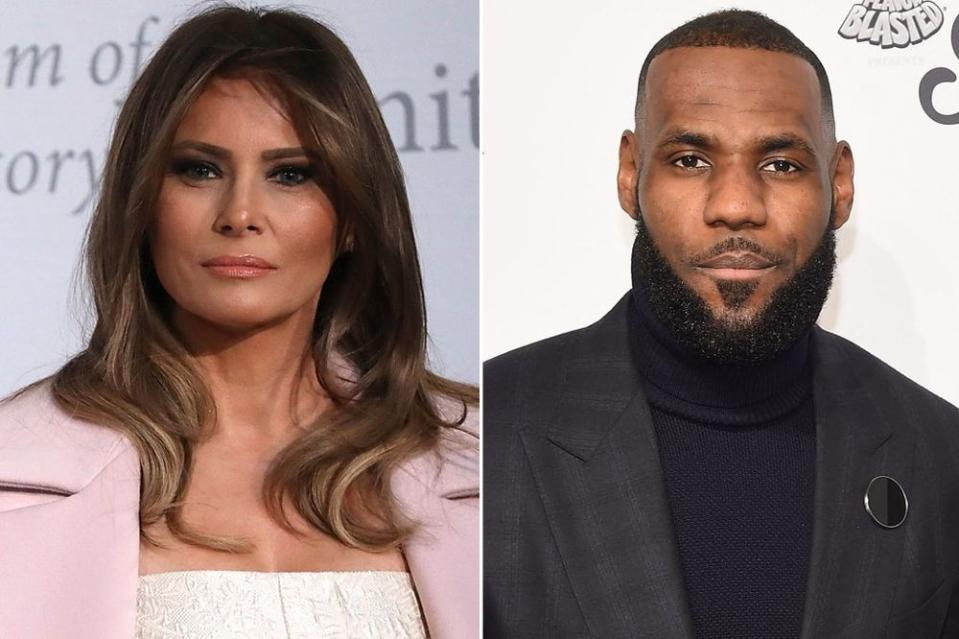 Melania Trump and LeBron James