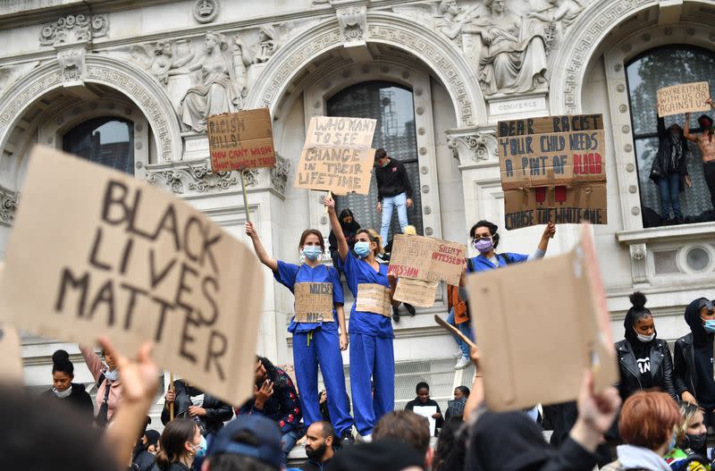 Protest against the death of George Floyd, in London