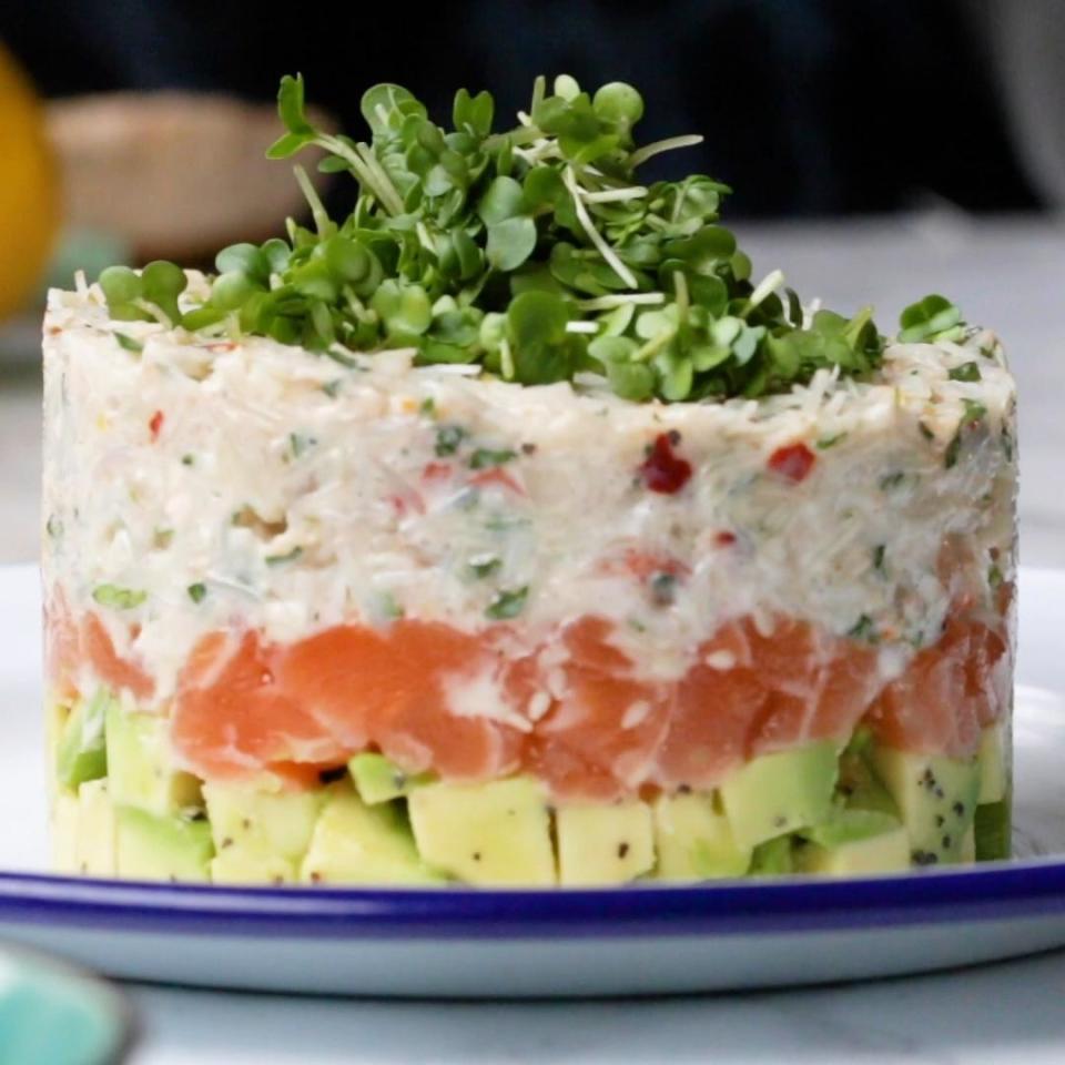 Salmon & Crab Stack