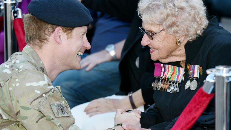 Prince Harry and Daphne Dunne in 2015