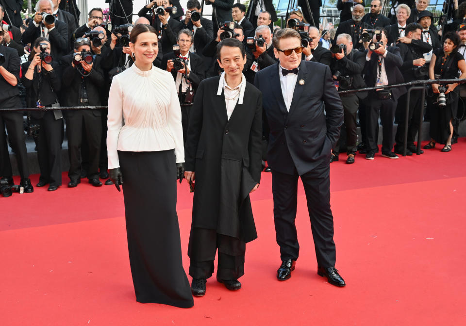 Juliette Binoche, Tran Anh Hung and Benoît Magimel