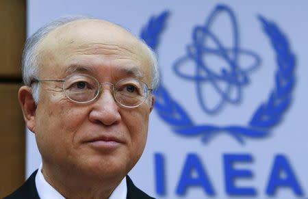 International Atomic Energy Agency (IAEA) Director General Yukiya Amano waits for the start of a board of governors meeting at the IAEA headquarters in Vienna, Austria, December 15, 2015. REUTERS/Heinz-Peter Bader