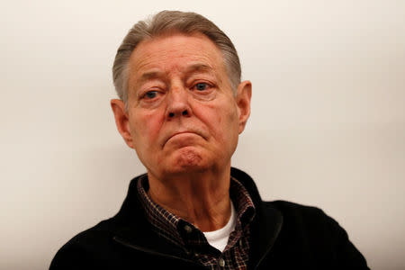 Dimmon Payne, father of Westminster Bridge attack victim Melissa Cochran attends a news conference at New Scotland Yard, in London, Britain, March 27, 2017. REUTERS/Stefan Wermuth