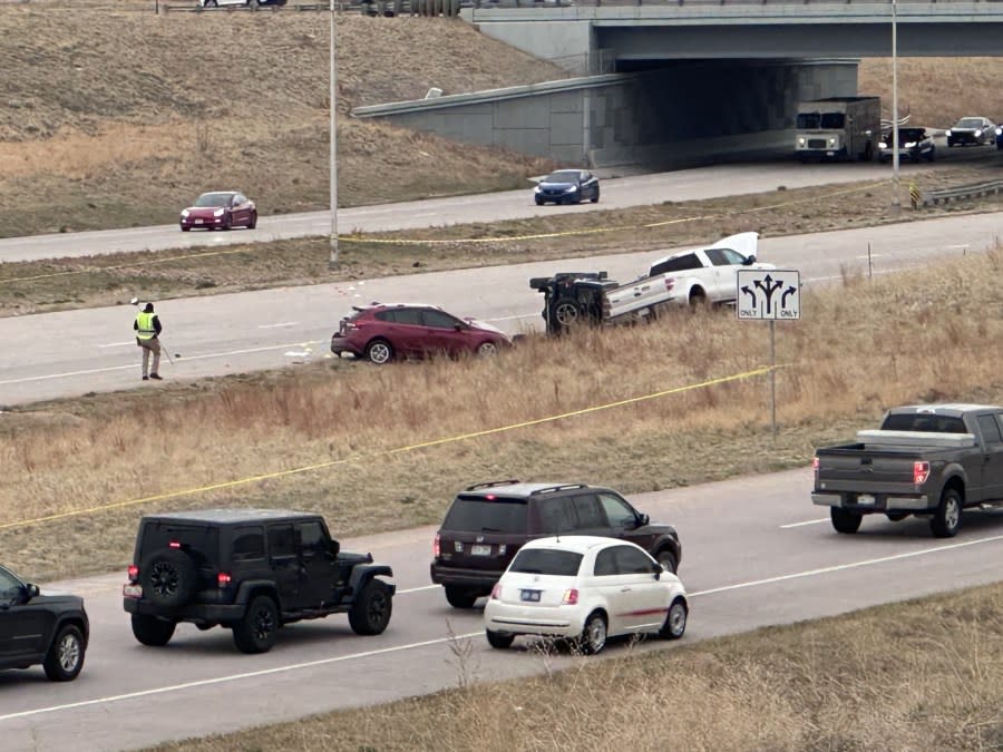 One dead in three-car crash at Powers and Old Ranch
